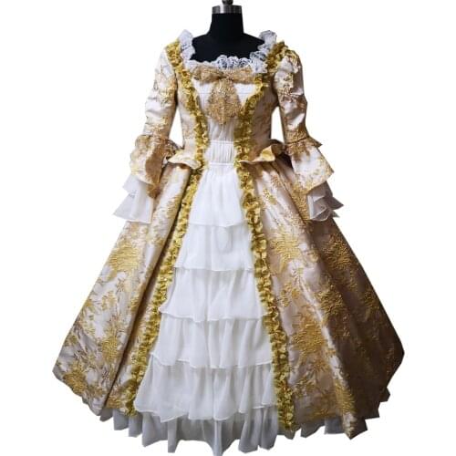 2020 New Vintage costumes 18th Duchess Retro medieval Renaissance Reenactment Theatre Civil war Victorian dress D-526
