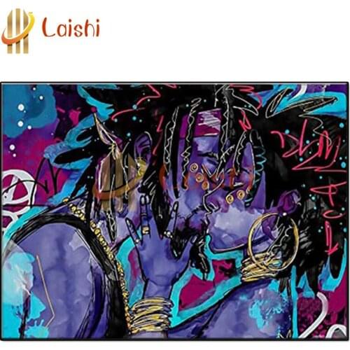 Diy full square round drill Abstract doodle couple kissing diamond painting 5d diamond mazayka embroidery crystal wall decor