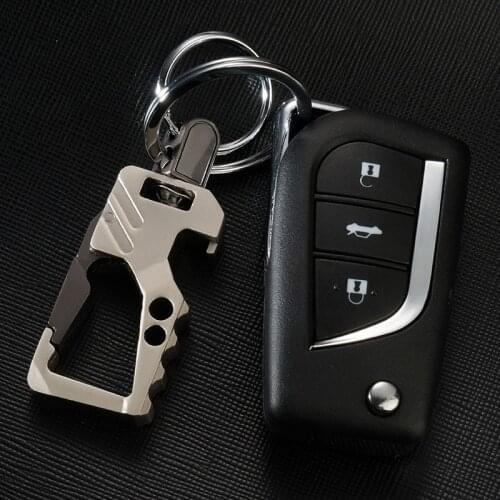 Car Keychain Mens Zinc Alloy Waist Keychain Car Key Ring Bottle Opener Auto Key Chain Car Interior Accessories