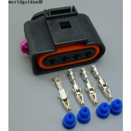 Worldgolden 3.5 mm for AUDI VW Skoda VAG Automotive connector 4B0973724 coil Extension adapter electrical wire plug 1J0973724