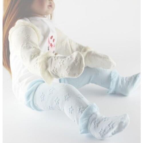 Baby Children Knee Tube Stocking+Arm Sleeves+Glooves+Socks Set Soft Cotton Leg Warmer Mittens Kit Newborn Shower Gifts