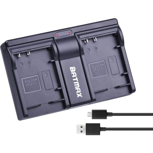 LP-E17 LPE17 LP E17 Battery USB Dual Charger for canon EOS Rebel T6i 750D T6s 760D M3 8000D Kiss X8i Camera Batteries