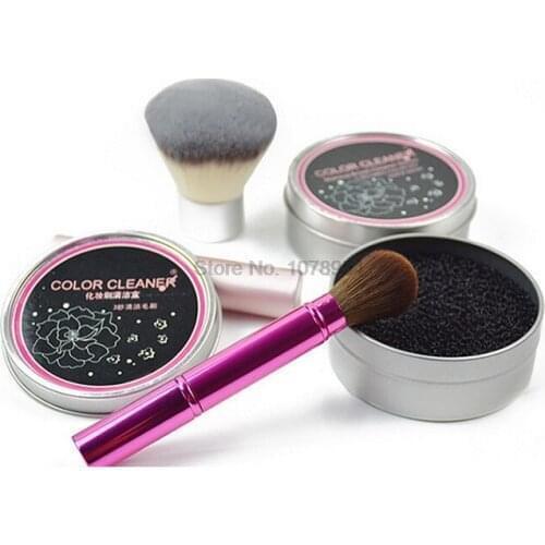 By ems or dhl 100pcs 3 Second Color Off !! Makeup Brush Cleaner Sponge Remover Color From Brush Eyeshadow Sponge Tool