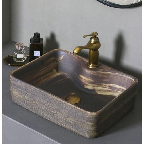 Bathroom Ceramic Vessel Vanity Artistic Sink Balcony Countertop Basin AB274