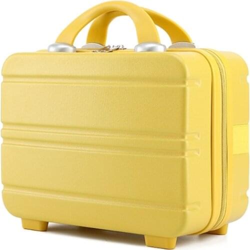 Mini Travel Hand Luggage Cosmetic Case Small Portable Carrying Pouch Cute Suitcase for Makeup Multifunctional Storage Organizer