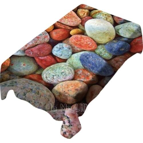 Colorful Cobblestone Tablecloth Indoor And Outdoor Art Decoration