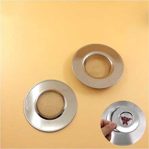 Round shower drain cover stainless steel hair extension floor drain filter kitchen supplies accessories, net