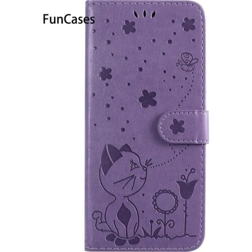 Hot Selling Cat PU Leather Wallet Flip Phone Pouch For Huawei Honor 9A Protector Mobile Aksesuar Honor 9A cellular Covers Cases