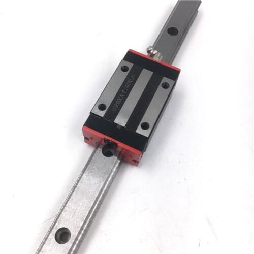 Length 1000mm HGR25 Linear Guideway 25mm Linear Motion Rail + 2pcs Rail Block HGH25CAZAC for CNC Router 3D Printer Replace HIWIN