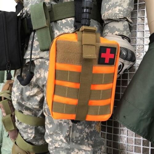 Outdoor First Aid Trauma Pack Medical Kit Quick Detach EMT/First Aid Pouch Tactical Cordura Nylon Multicam Trauma Pouch Bag