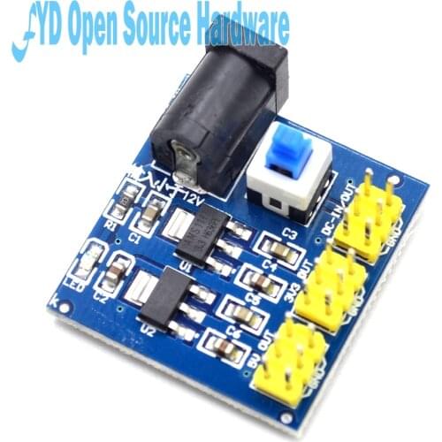 5pcs DC-DC 12V to 3.3V 5V power supply module 3.3V 5V 12V Multi-channel output voltage conversion module