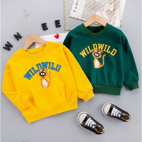 2021 New Autumn Brand Baby Girls Boys T-shirts Kids Spring Clothes Children T-shirt Print Clothing Costume Tops Tees Long Sleeve