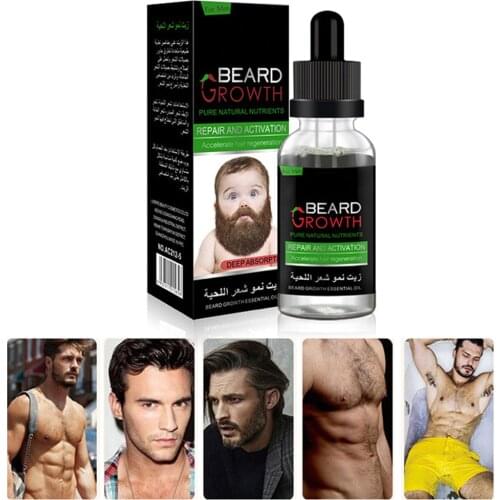 Professional Men Beard Growth Enhancer Gentle Maintenance Hair Growth Beard Essential Oil Avoid Beard Hair Loss Products TSLM2