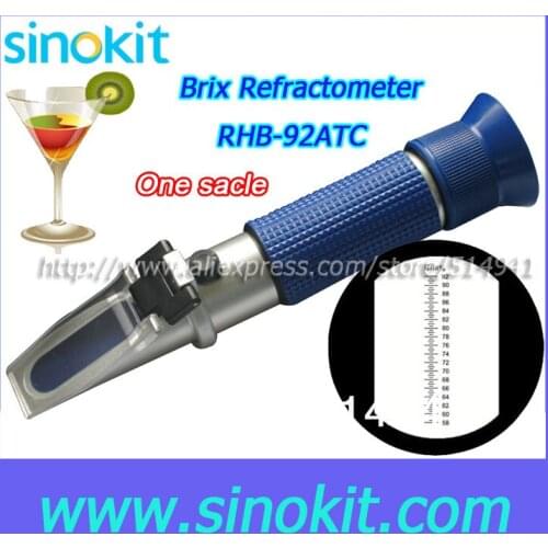 Blue)Brix Beer Refractometer without the calibration oil RHB-92ATC