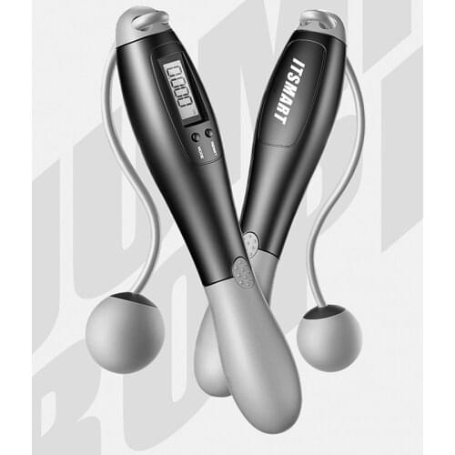 Fitness Calf Recover Speed Weighted Ropeless Skipping Rope Cordless Jump Rope With LCD Digital Counter