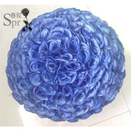 SPR 50cm 2pcs/lot inner plastic kissing ball-flower ball with wedding decoration