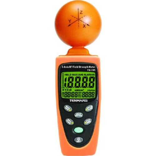 TENMARS TM-195 3-Axis RF Field Strength Meter Use For Measuring and Monitoring Radio Frequency Electromagnetic Field Strength