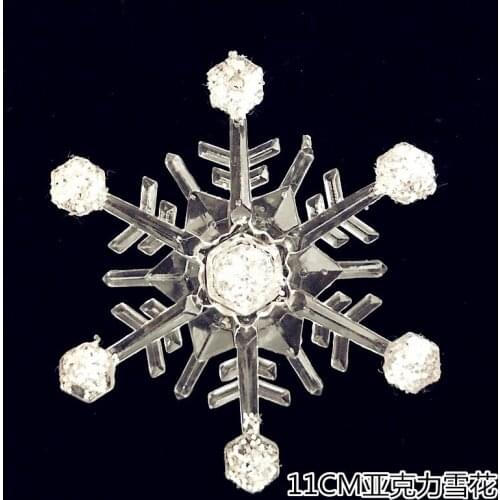 Window Decoration Christmas Pendant 11CM Acrylic Snowflake Diamond Effect 1