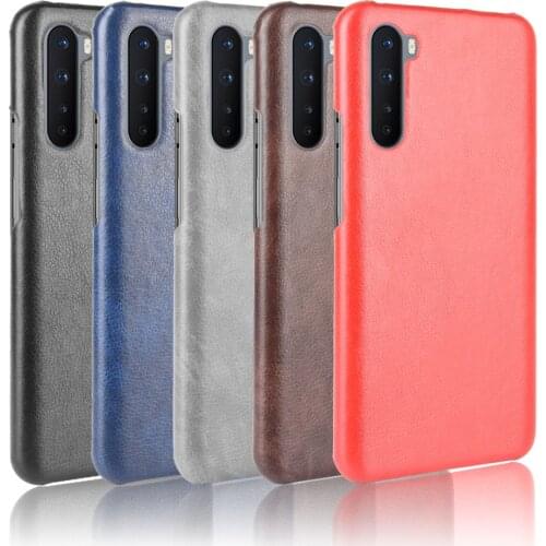 Ultra Slim For OnePlus Nord Case Pattern Litchi Skin PU Leather and PC Book Cover For OnePlus Nord 1+Nord Phone Case 6.44"