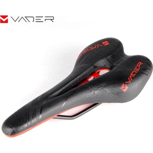 Vader Breathable Waterproof Pu Leather Bicycle Saddle Mountain Road Bike Saddle Seat Comfort Foam Cycling Saddle Cushion Seat