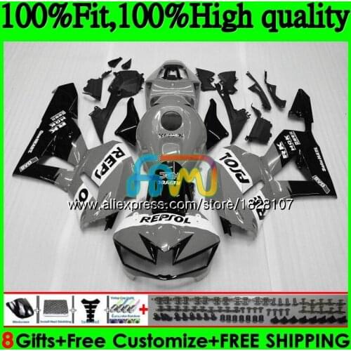 Injection For HONDA CBR600 RR CBR600RR F5 13 14 15 16 17 146BS.26 CBR 600RR 600 RR 2013 2014 2015 2016 2017 Fairing Repsol grey