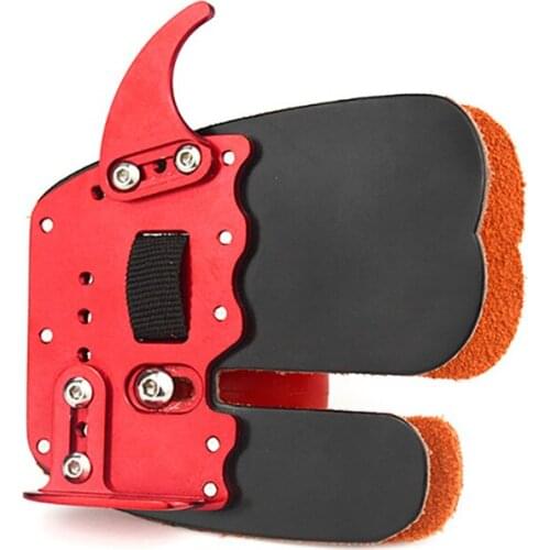 Archery Finger Tab Guard Protection Pad Glove Tab Bow Shooting for Tradition Bow Hunting Mediterranean three-finger Recurve Bow