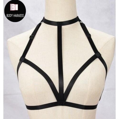 Women Body Harness Erotic Lingerie Body Gothic Bondage Harness Crop Top Fetish Wear Harajuku Harness Belt Cosplay Cage Harness