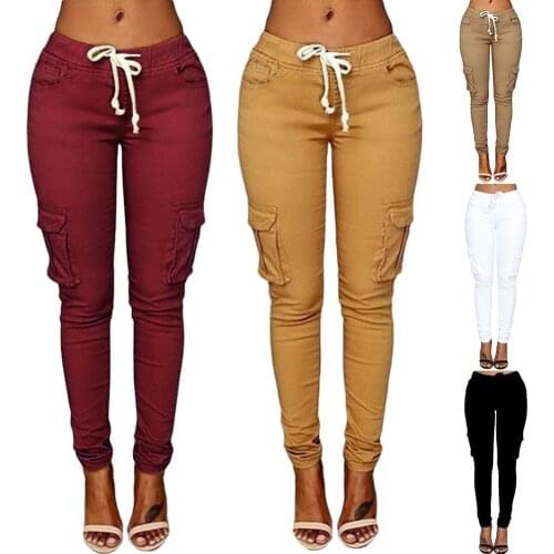 Solid Color Women Joggers Sweatpants High Waist Drawstring Pencil Pants Trousers Women Plus Size 4XL Casual Pants Streetwear