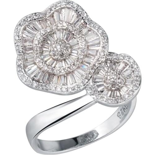 YaYI Jewelry Top Quality Princess Cut AAA+ White Cubic Zirconia Silver Color Engagement Wedding Heart Rings Party Rings Gifts