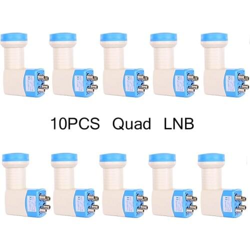 10 Pieces/Set Universal Quad LNB For Satellite Receiver Dish TV HD Digital KU Band LNBF SR-4604 Tuner 0.1dB Noise