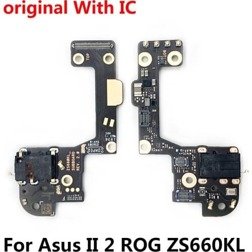 10Pcs/lot, Microphone Mic Micro Flex Cable With Earphone Headphone Jack Flex Cable For Asus II 2 ROG ZS660KL