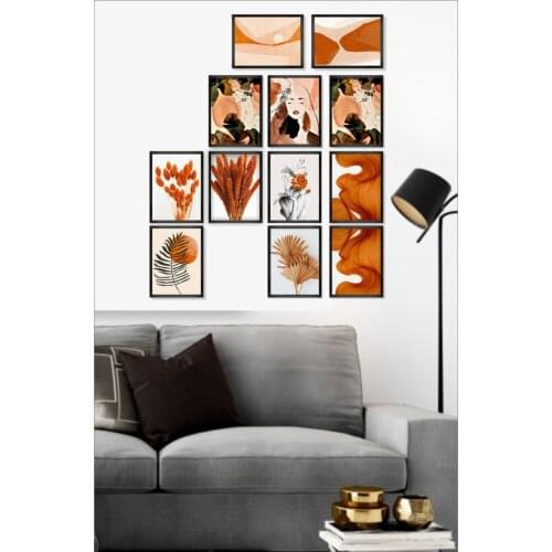 12 piece Frame Looking Mdf Table Decorative Wall Decoration Solid Gift Photo Printed Table Quality Printing Wall Decoration