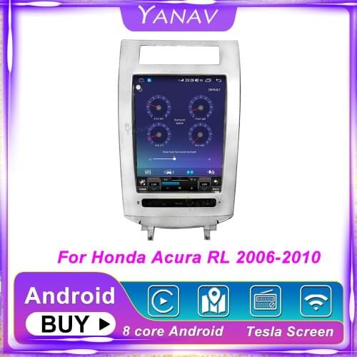 128G 12.3" For Honda Acura RL 2006-2010 Android 10.0 Car GPS Navigation Carplay Head Unit Multimedia Player Radio Tape Recorder