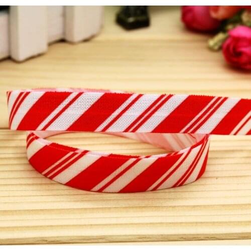 5/8'' Free shipping Fold Elastic FOE stripe printed headband headwear hairband diy decoration wholesale OEM P5722