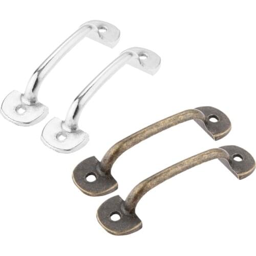 5 Pcs 60*16mm Antique Bronze/Silver Drawer Furniture Handle Vintage Wooden Box Cabinet Knobs and Handles Kitchen Cupboard Pulls