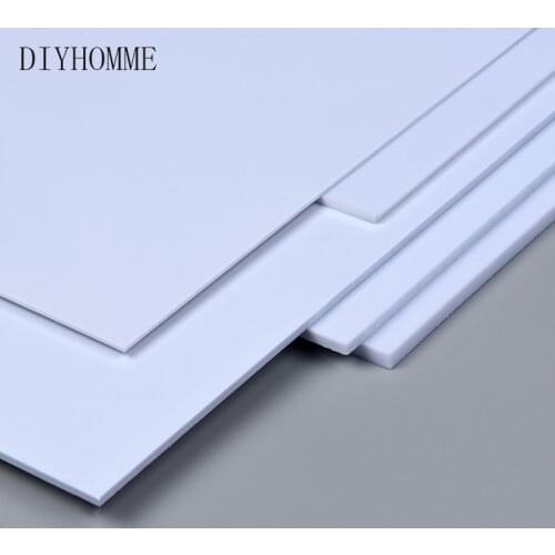 1pcs DIY Model making 20x25cm ABS white&black Sheet for customization model house wall making 0.5mm-5mm Thickness