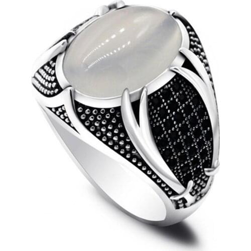 BLUELANS Silver Rings For Men