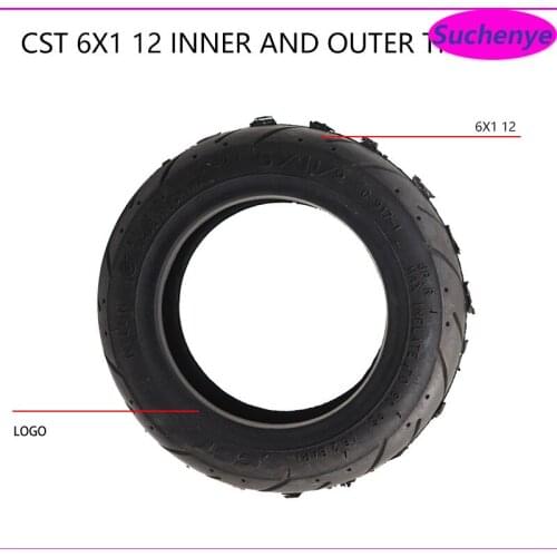 CST 6 Inch 6x1 1/4 Wheel Tire Vacuum Tyre for Gas Mini Electric Scooter Folding E-Bike Mini Motorcycle