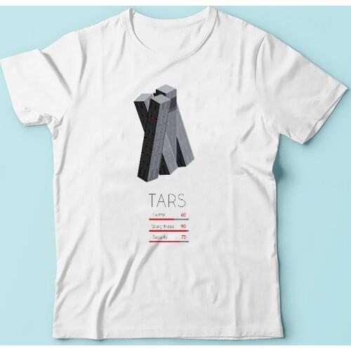 Interstellar Humor robot TARS t shirt men new summer white casual tshirt homme Comfortable o-neck short sleeve T-shirt mens