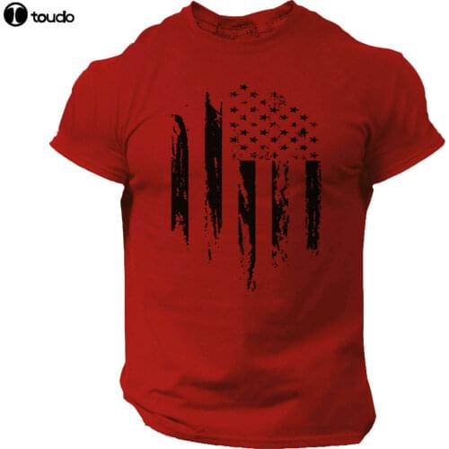USA Distressed Flag T Shirt American Patriotic Tee