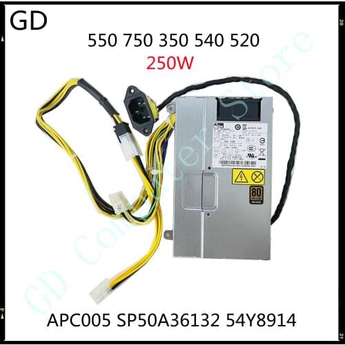 GD New For Lenovo 550 750 350 540 520 Power Supply 250W APC005 HKF2502-3A FSP250-20AI FSP250-30SI DPS-250AB-71 A/71 B
