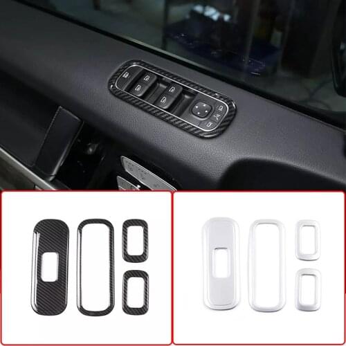 Car Window Lift Button Switch Frame Cover Trim Car Accessories For Mercedes Benz G wagon G class W463 G350 G400 G500 G55 G63 G65