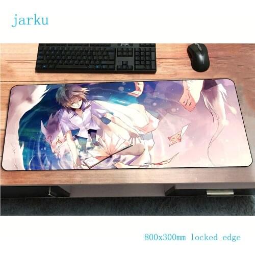 Natsumes Book of Indie Pop mouse pad gamer Cartoon mousepad rubber gaming accessories deskmat gamer keyboard mat oversized