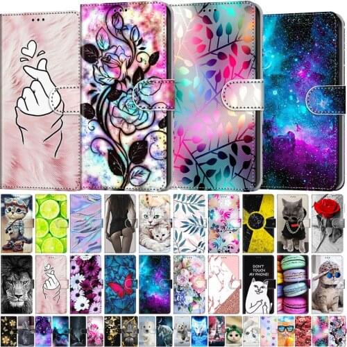 Lion Cat Butterfly Painted Flip Leather Phone Case For Nokia 1.4 2.4 3.4 5.4 Wallet Card Holder Stand For Nokia 2.3 5.3 Cover