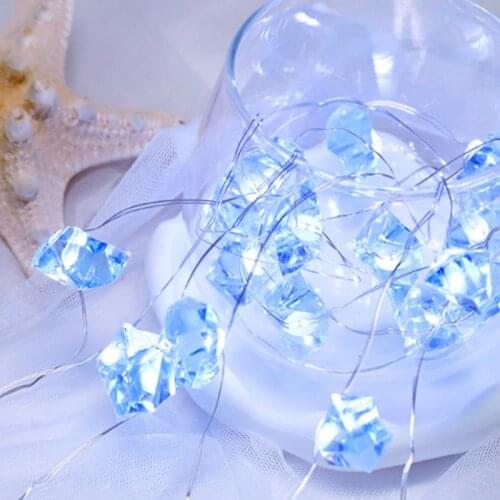 Creative LED Battery Box Crystal Light String Wedding Festival Party Decoration