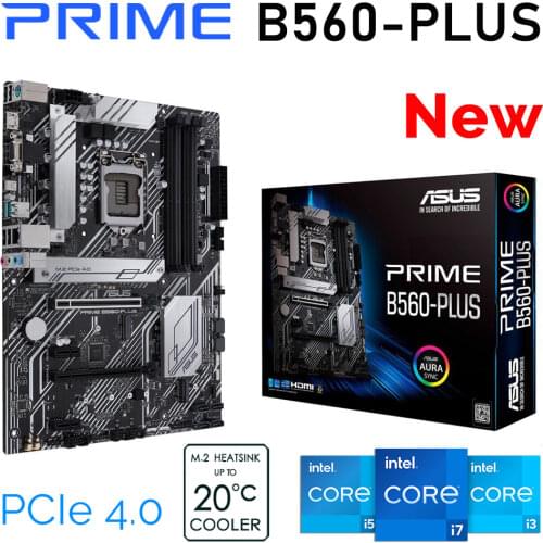 Asus LGA 1200 PRIME B460-PLUS Intel B460 Motherboard PCI-E 3.0 DDR4 128GB 6 SATA III Motherboard CrossFireX Placa-mãe 1200 New