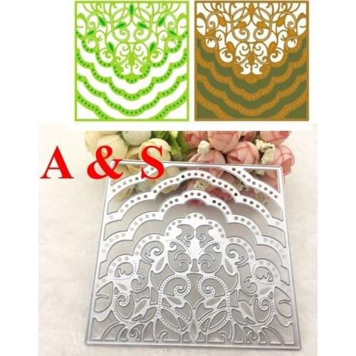 METAL CUTTING DIES Lace Flower Square Gift Scrapbook card album Paper Craft Home Decor embossing stencil punch Q133