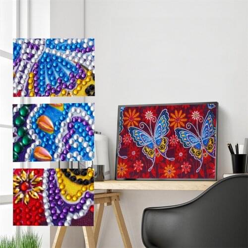 5D DIY Diamond Painting Fashion Flower Animal Butterfly Kit Diamond Shaped Embroidery Mosaic Art Painting Rhinestone Home Decor