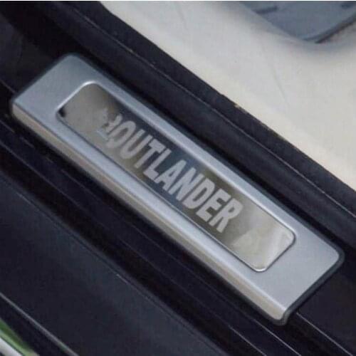 Stainless steel External door sill Scuff Plate Car accessories For 2008-2011 Mitsubishi Outlander EX Samura