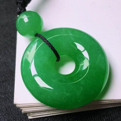 Natural A Myanmar jade Hand-Carved jade lucky green jade pendant jade necklace men pendants jewelry jade necklaces